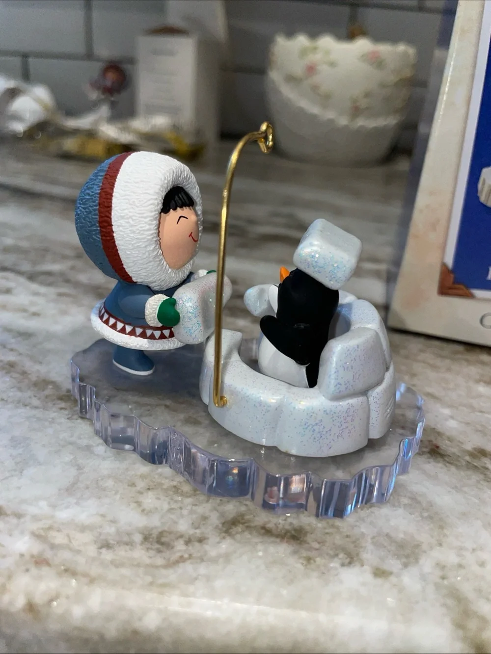 Hallmark 2002 Frosty Friends Keepsake Ornament #23 in Series Penguin Igloo IOB